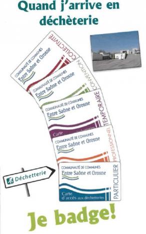 Badge dechetterie ccesg