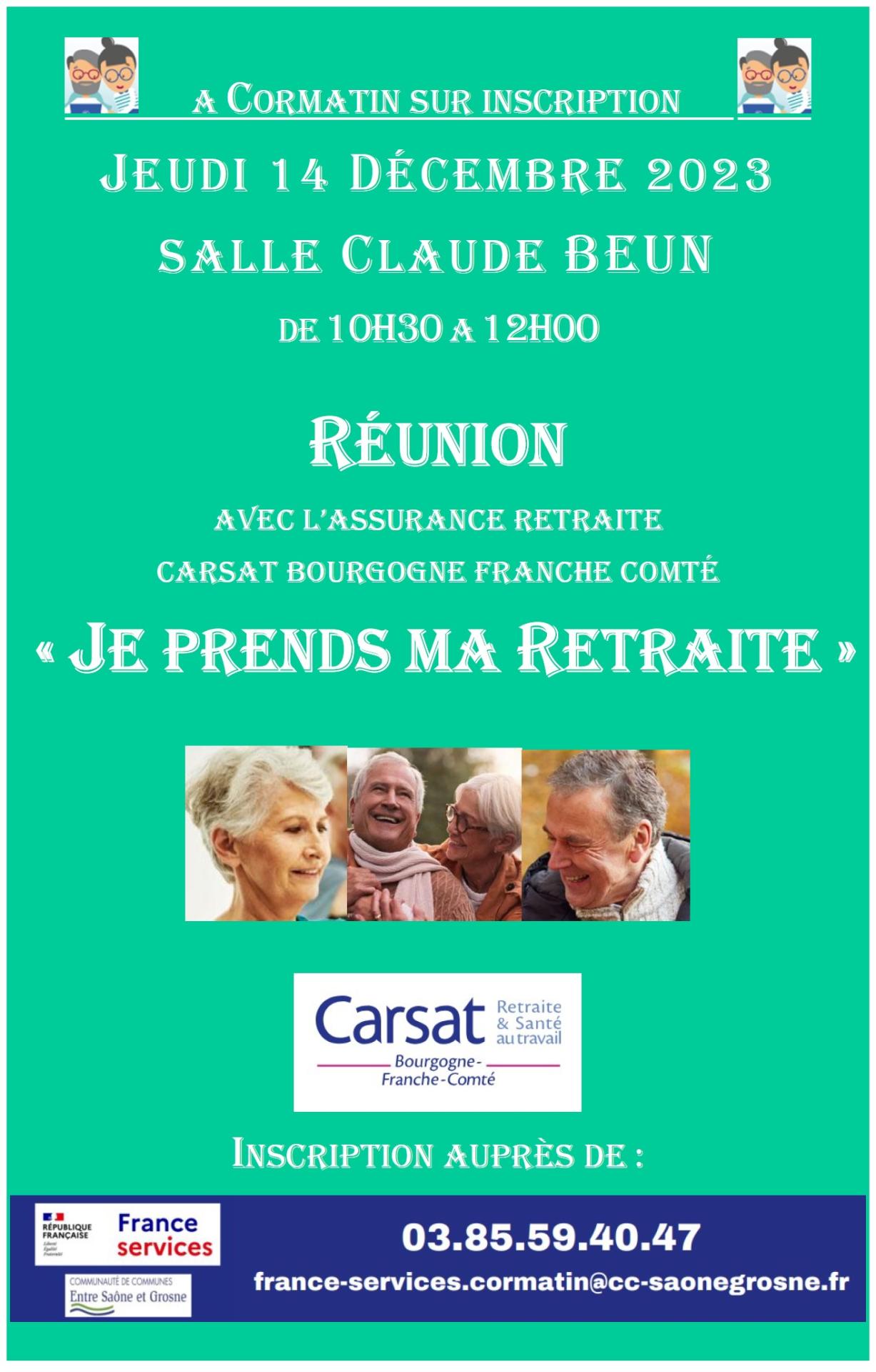 Info retraite carsat 14122023